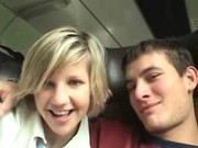 Секс в поезде с молодой руской блондинкой